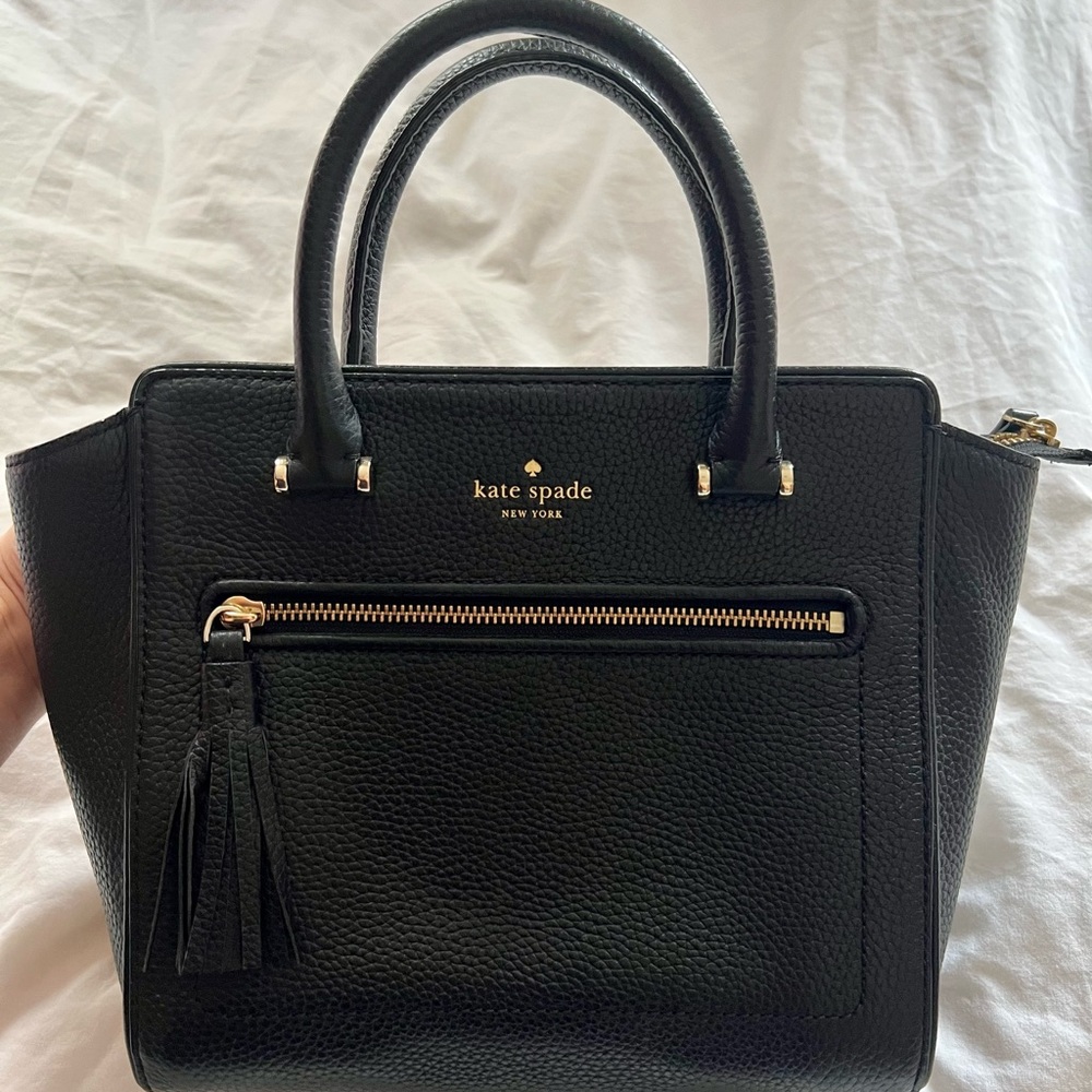Kate Spade black leather bag